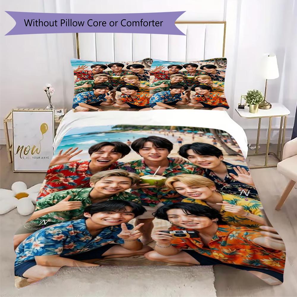 Hawaiian Floral Summer Bedding Without Core 1 Duvet Cover 2 Pillowcase Without Core Christmas Birthday Gift Duvet Cover And Pillowcase