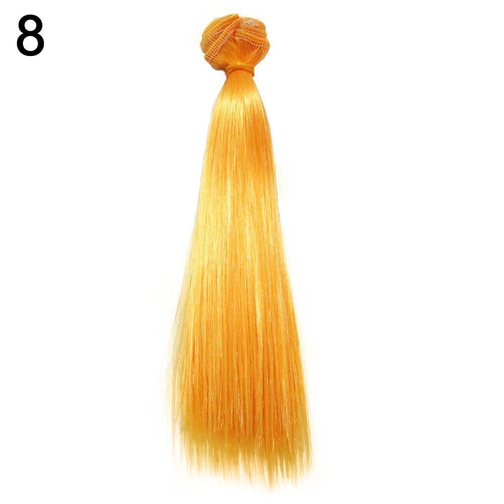 High-temperature Wire Synthetic Fiber Doll Wigs Wig Hair DIY Dolls Accessories Long Straight