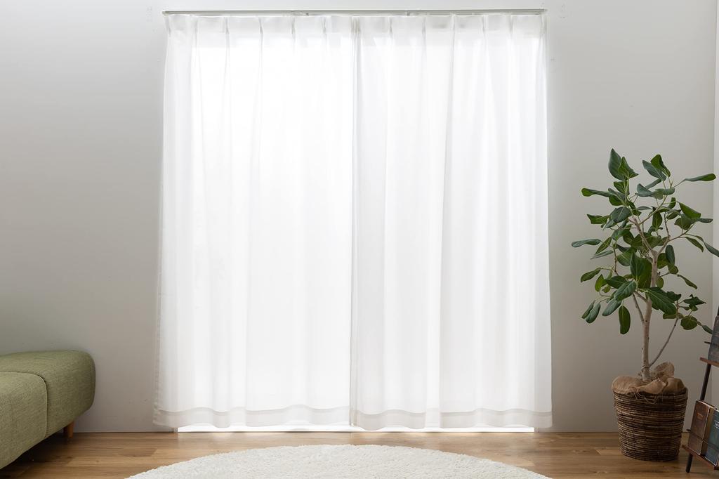 Univer Curtain Set Grade 1 Light UV Protection 200cm Wide X 178cm Light Set of 2 Ready-to-Use (with Lace), Blocking, (Over 70%), Mirrored,