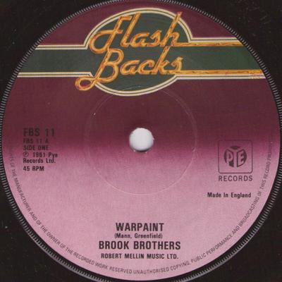 7-Zoll-Schallplatte BROOK BROTHERS Warpaint FBS11 Pye Records 1979 UK Rock Gebraucht