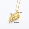 European Ocean Life Starfish & Shell Gold-Plated Clavicle Pendant