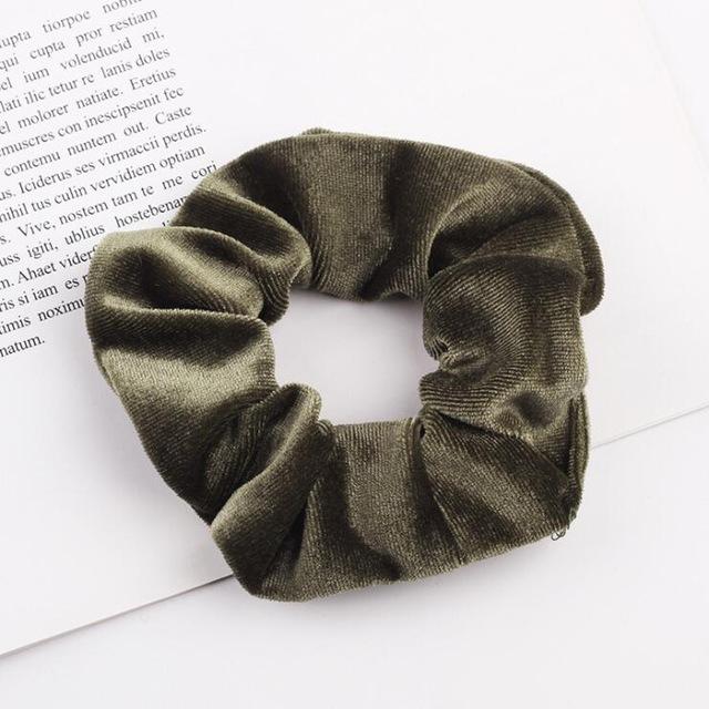 Classic All-match Velvet Scrunchies Women Girls Elastic Hair Rubber Bands Accessories Tie Hair Ring Rope Lady Headdress Headwear