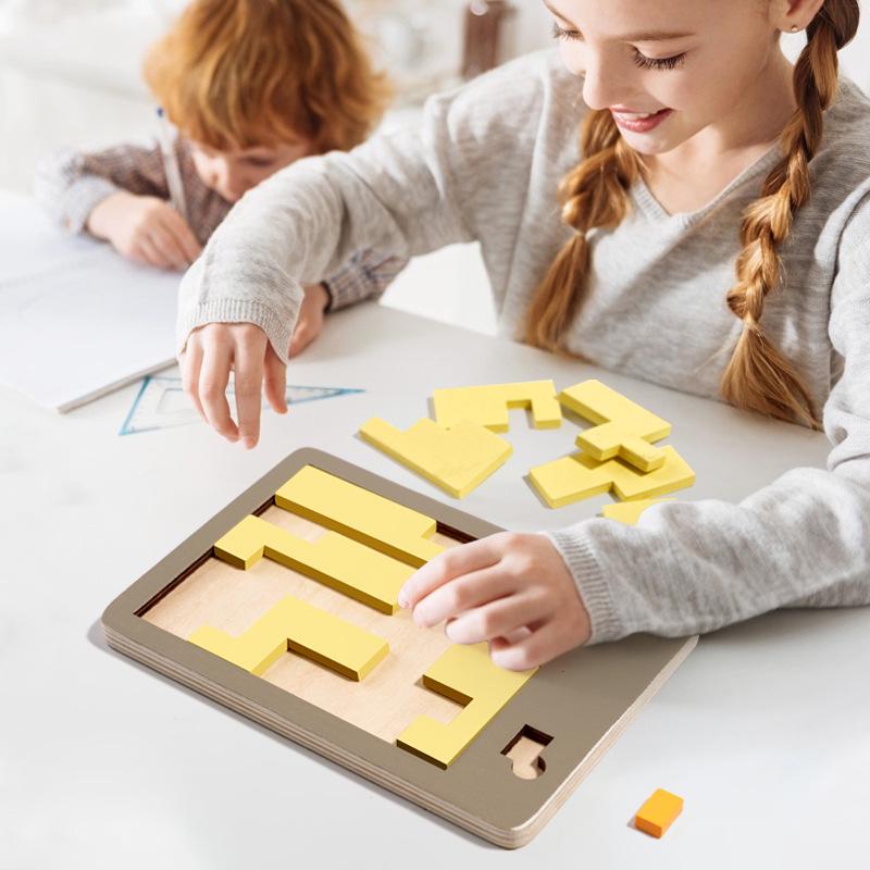 Children's Wooden Brain-Burning Decompression Jigsaw Puzzle - Adult Challenge Educational Toy