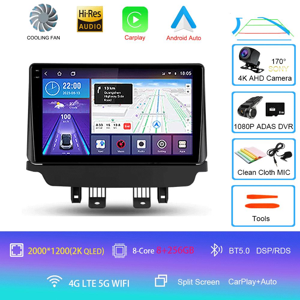 Car Radio Android 14 Carplay Auto For Mazda CX-3 CX3 Mazda 2 DK 2014 - 2021 Multimedia Player GPS Navigation 2din WIFI+4G Stereo