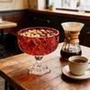 Classical High Stem Glasses Serving Dish Offering Spacious Capacity To Hold 285ml Of Treats For Daily Use Or Special Event