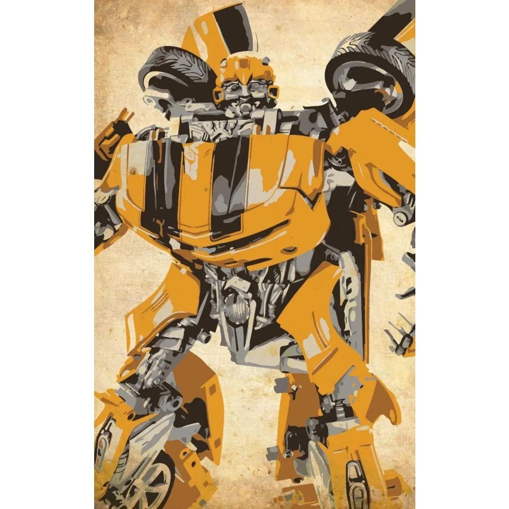 Transformers Bumblebee Optimus Prime Targhetta Decorativa in Metallo Regalo per Ragazzi Decorazione da Parete