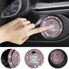 1pc Shiny Car Engine Start Stop Button Cover, Shiny Rhinestone Ring Trim, Scratch Resistant, Non-Slip, Easy To Install