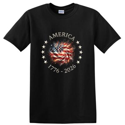 America 250th Anniversary T Shirt Stars and Stripes Vintage Tee 1776-2026