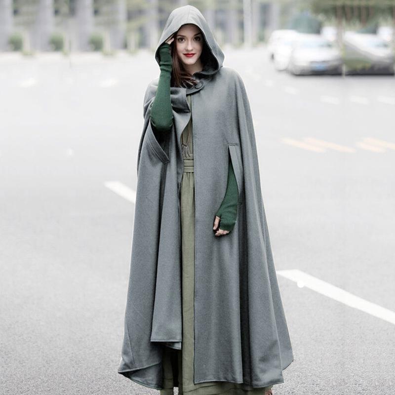 Naiste Trench Mantel Avatud ees kardigan jakk Mantel Cape Cloak Poncho Plus