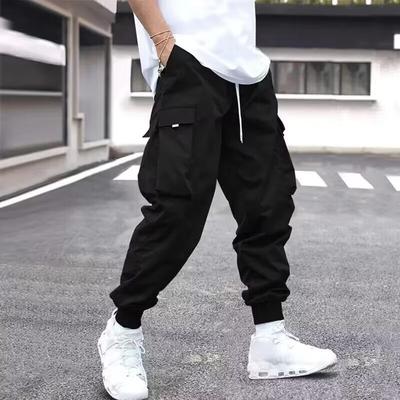 Pantalon d'été pour homme Pantalon décontracté pour homme Taille élastique Jogger Pantalon de sport avec cordon de serrage Pantalon de sport pour homme Pantalon Homme