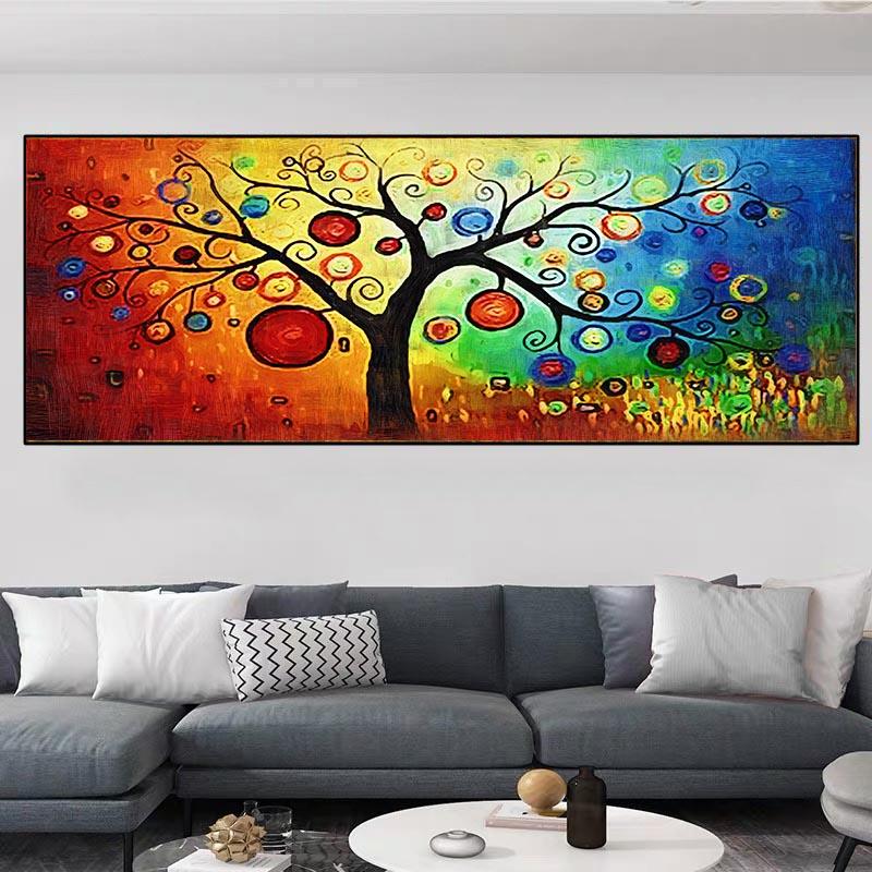 Abstract Tree of Life Oil Canvas Painting Landscape Posters and Prints Wall Art Pictures Cuadros Living Room Home Decor No Frame