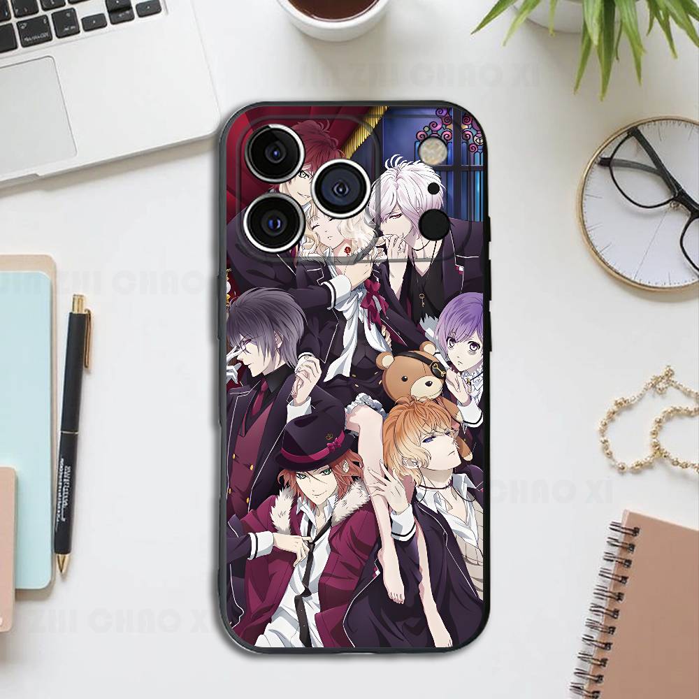 

D-Diabolik Lovers Reiji Silicone Phone Case For IPhone 17 16 15 14 13 12 11 X XS Plus Pro Max Shockproof Soft Cover iPhone13