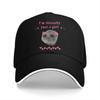 Im Just A Girl Baseball Caps Peaked Cap Sad Hamster Sun Shade Hats for Men Women