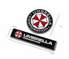 [GATTO] Biohazard Umbrella Company 3D Metal Sticker Emblem Set of