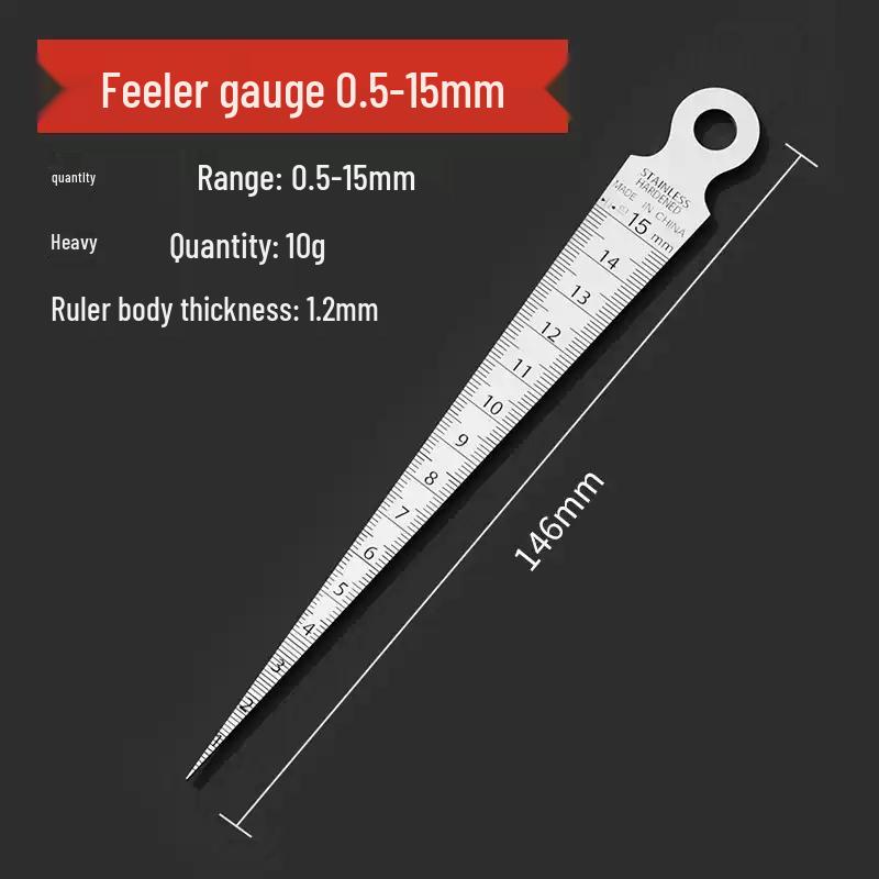 Stainless Steel Wedge Feeler Gauge 0.5-15mm