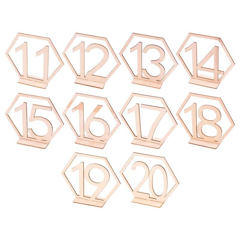 Wedding Number Wooden Table Place Card Rustic Wedding Engagement Reception Seat Decoration Number Signs Event Party Supplies