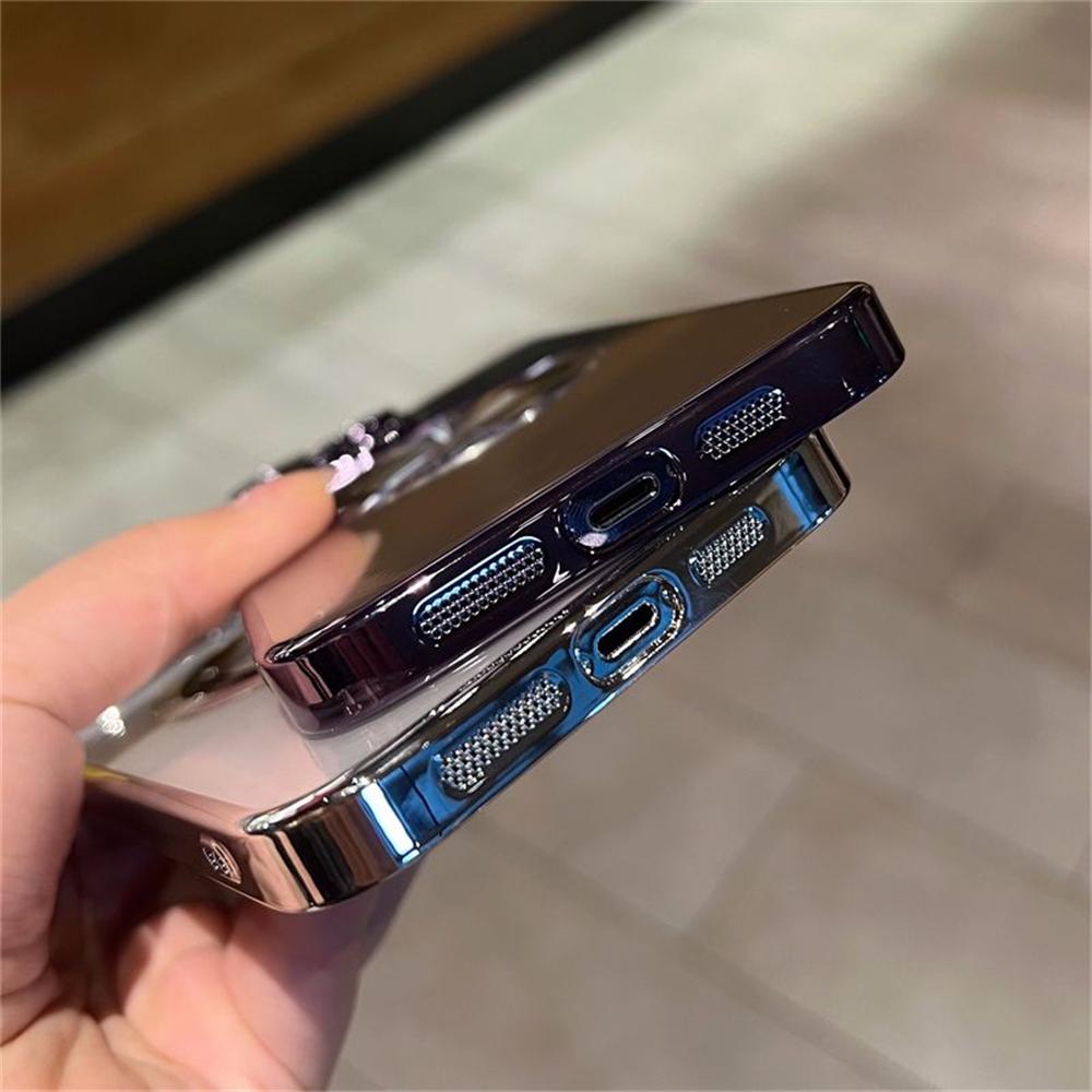 Luxury Plating Magnetic For Magsafe Wireless Charging Case For Iphone 14 Pro Max 13 12 11 X Xs Xr 7 8 Plus Se Hard Clear Cover