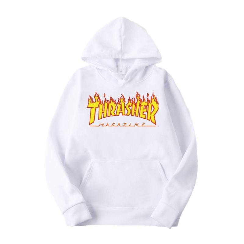 THRA Flame European and American Men's Male Couple Hooded Top Slim-fit Men's Sweater
