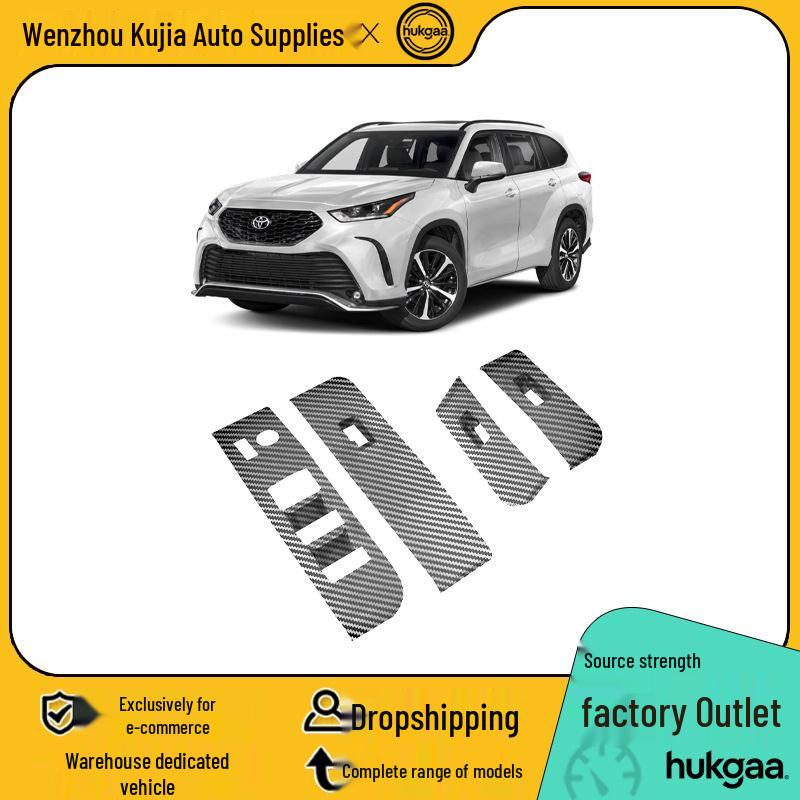 2022 Toyota Highlander Carbon Fiber Interior Gear Shift and Rear Air Vent Console Trim