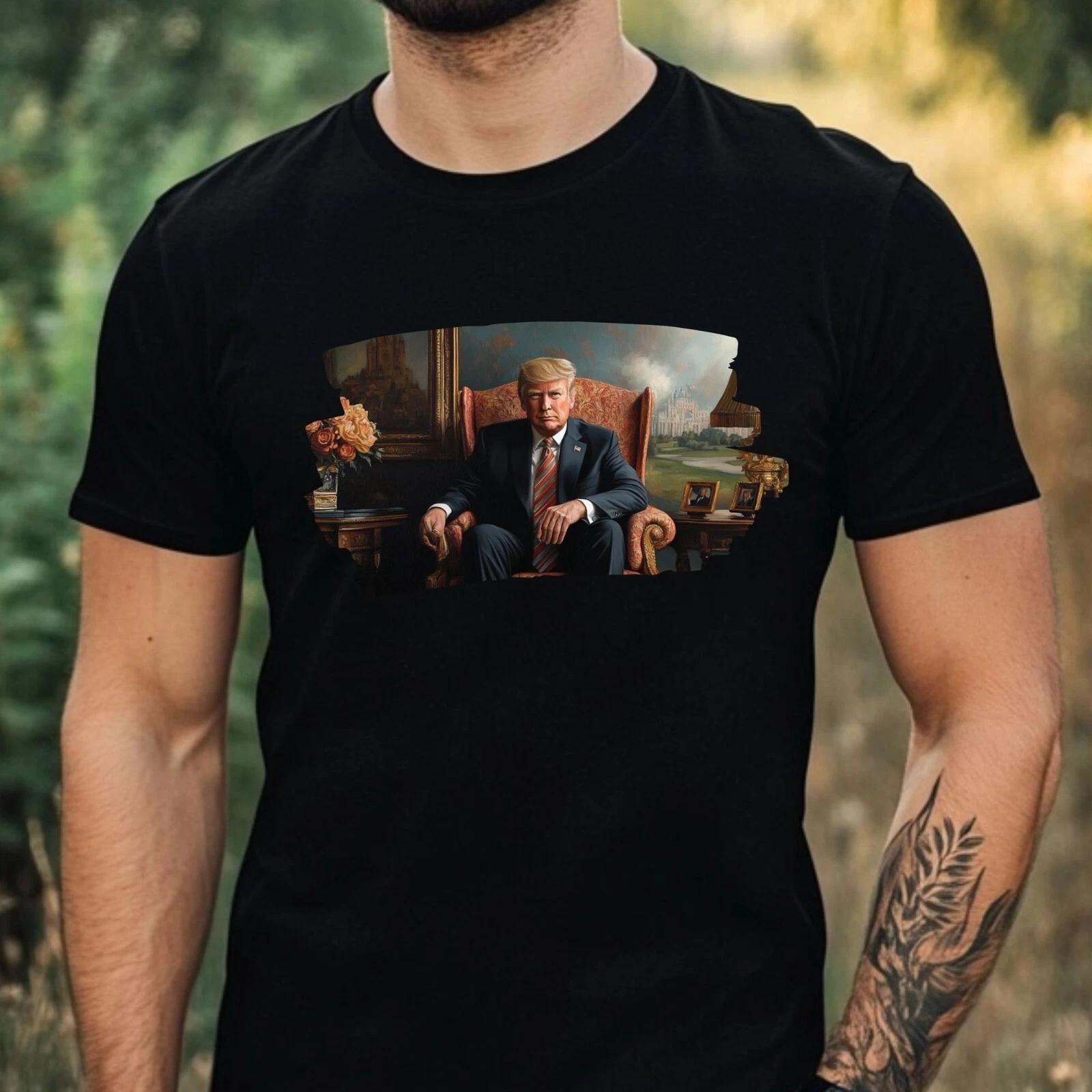 T-Shirt Herren Trump Portrait Motiv Baumwolle Größe XS bis 5XL M