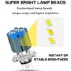 3 Lens LED Motorcycle Headlight High Low Beam Scooter Running Lamp  Scooter Application