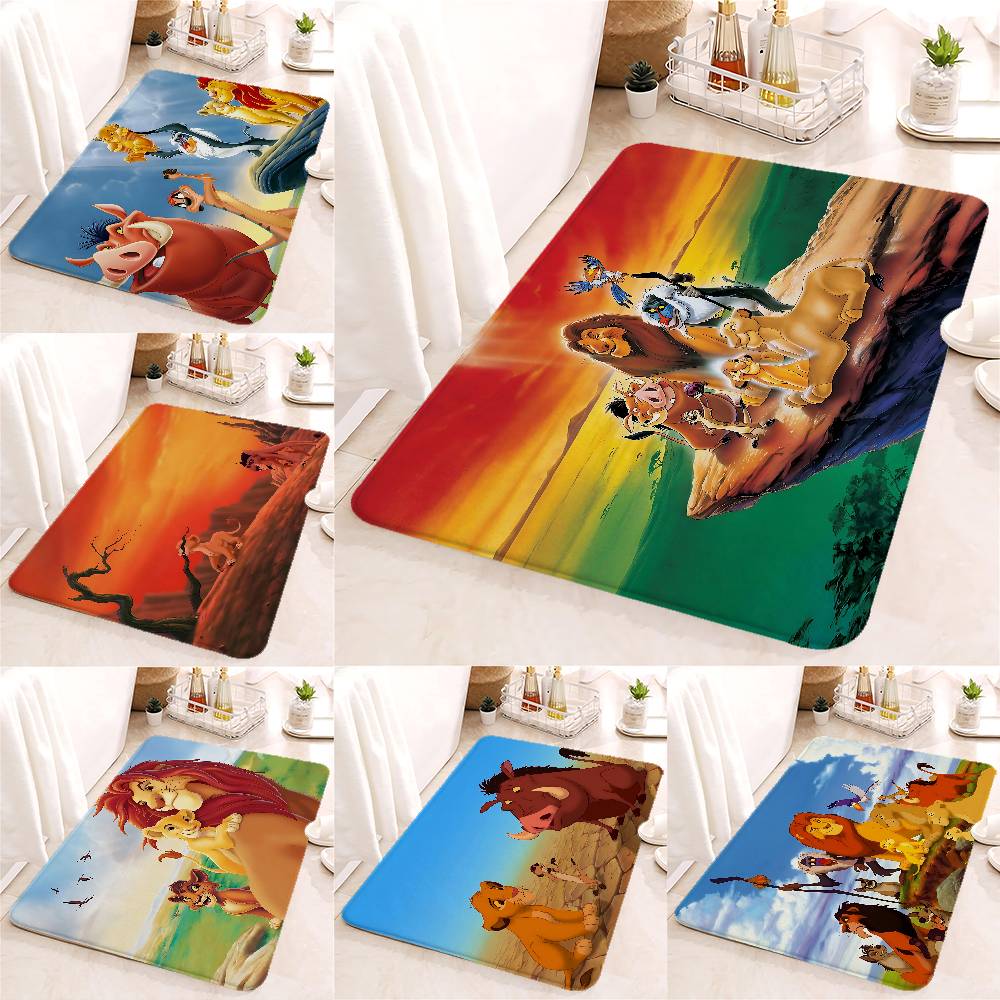 Vintage L-LionS K-King Cartoon Carpet For Living Room Sofa Decor Modern Rug Floor Mat For Men Bedroom Durable Area Rugs