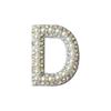 Diy Pearl Rhinestone English Letter Patch Hair Accessories