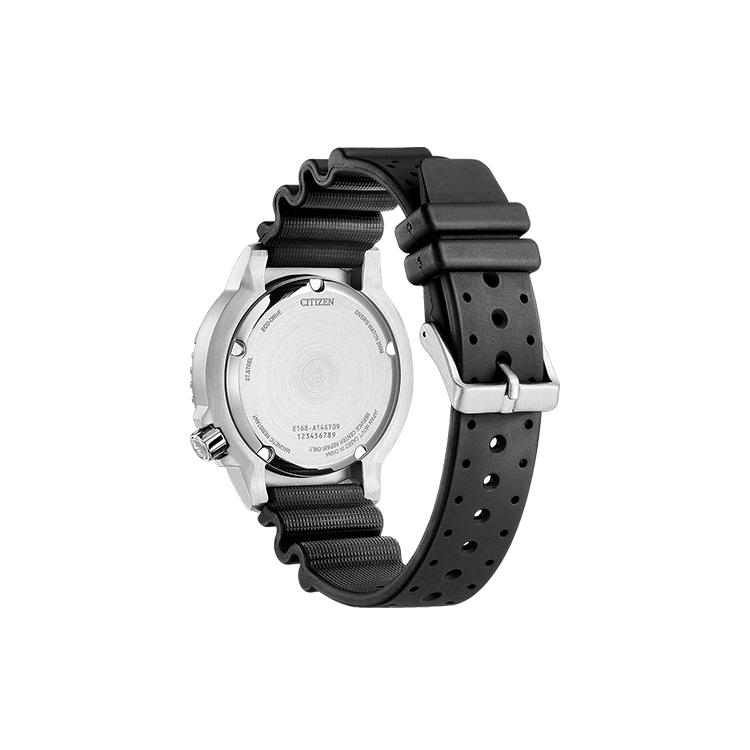 Citizen 200m Wasserdicht Solar Quarzwerk Gummiarmband Uhr Herrenuhren Blaues Zifferblatt BN0166 01L BN0166-01L