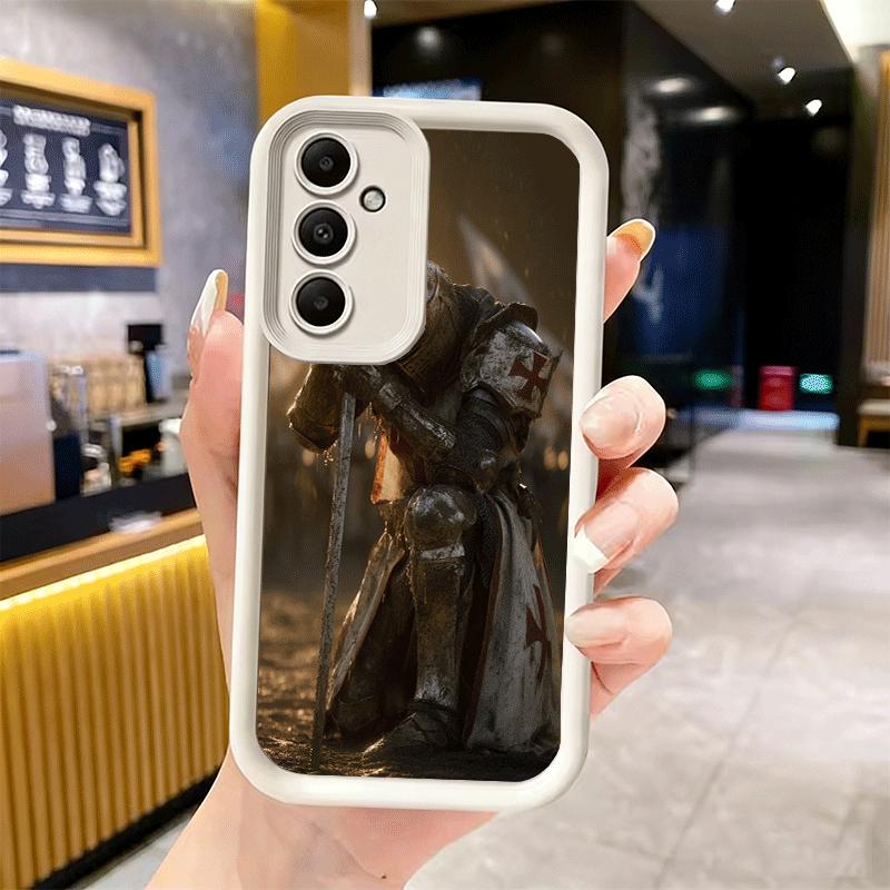 Phone Case for Samsung Galaxy S26 S25 Ultra S24 FE Crusades Knights Templar Shell S23 Plus S22 + S21 S20 5G Soft Silicone Funda