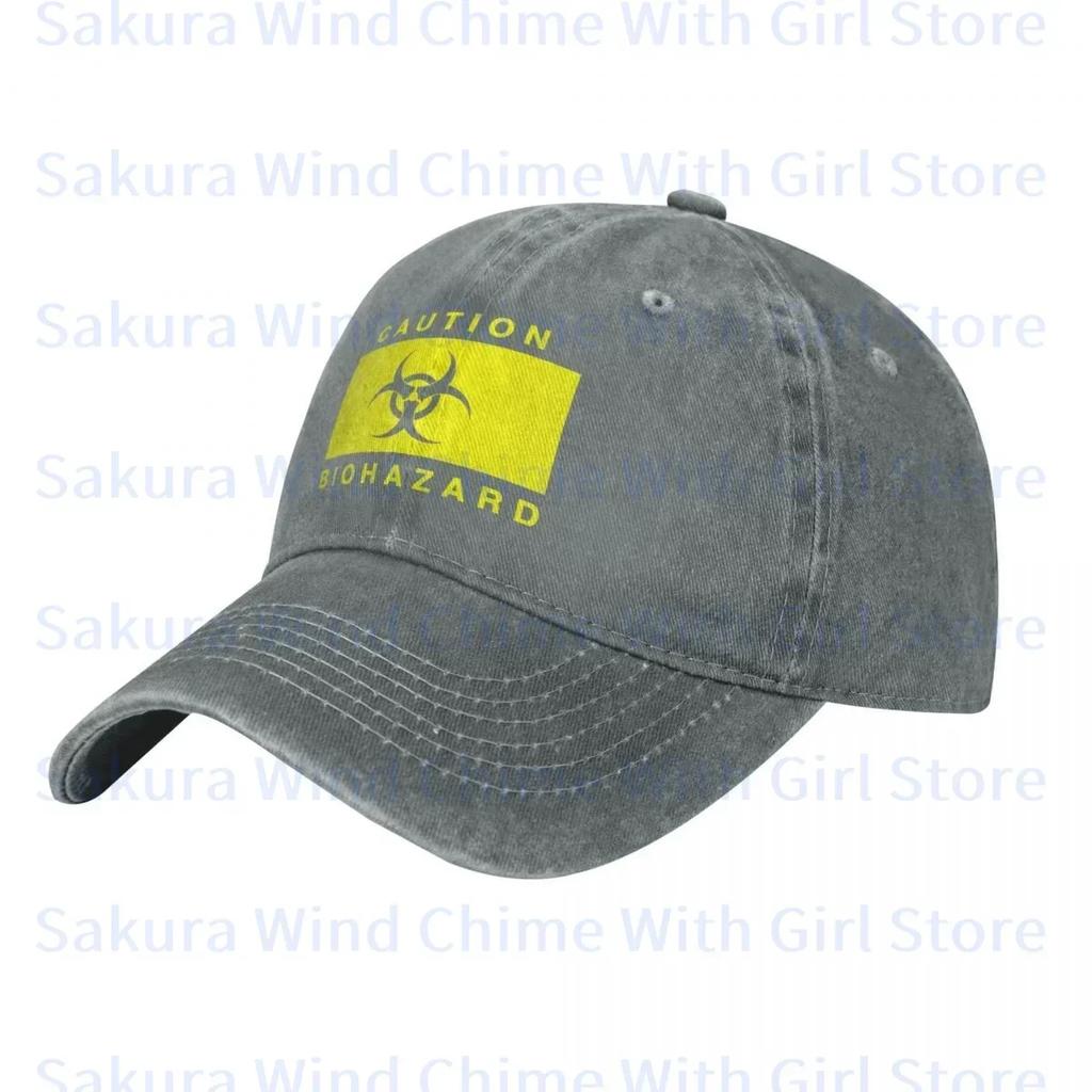 Fashion BIOHAZARD Baseball Cap for Unisex Cotton Hats Adjustable Hat Casual Truck Driver Hat