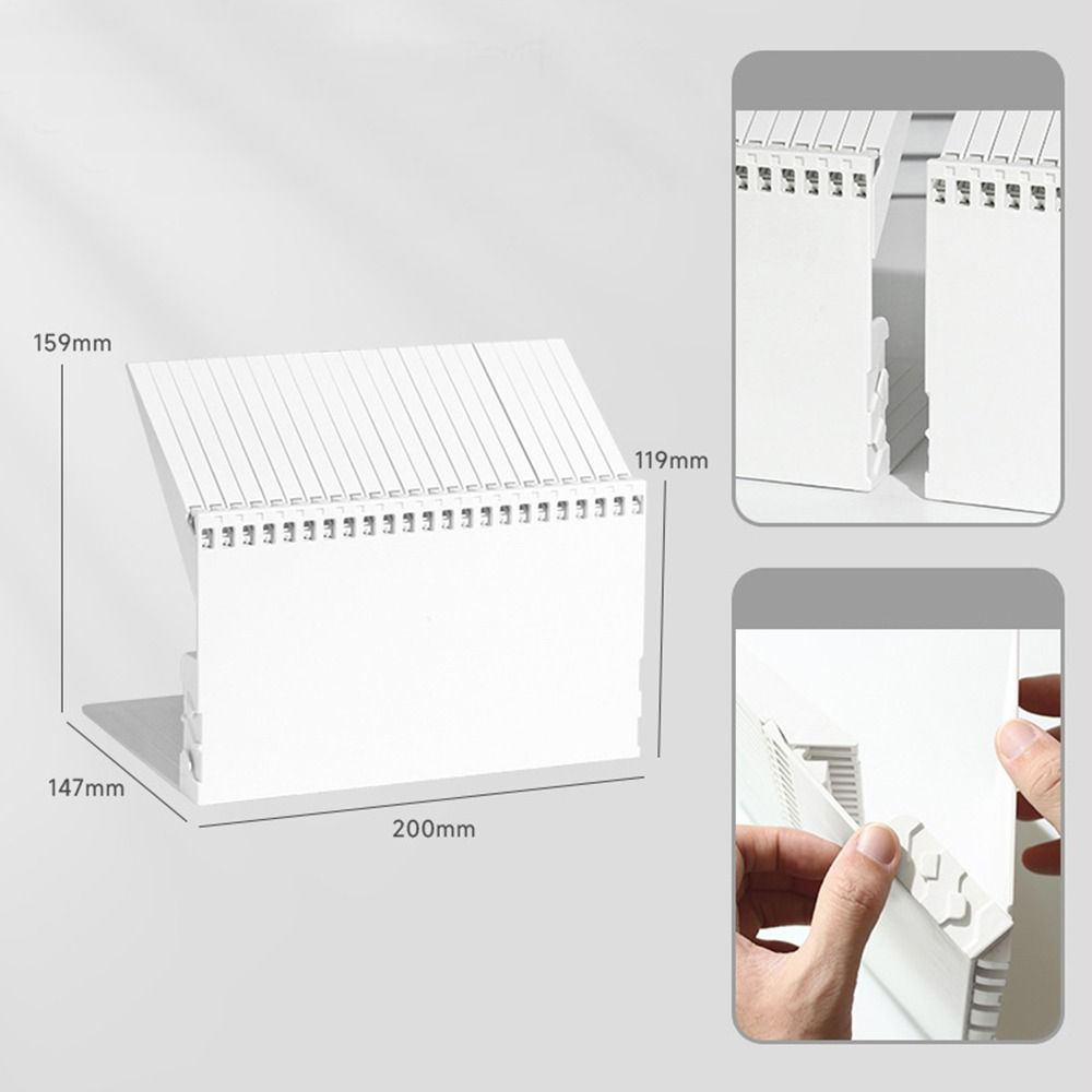 Gradient Color Organ Book Stand High Quality Book Holder Simple Piano Key Bookend  Gift