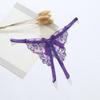 Butterfly Lace Embroidered Panties Thin Belt Bowknot T-Pants Transparent Sexy Mesh Thongs  Gift