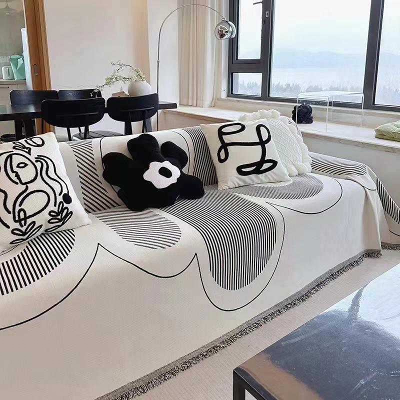 Nordic High-end Sofa Towel Chenille Anti-cat Scratch Sofa Full Cover Cloth Four-season Universal Anti-slip All-inclusive Cover