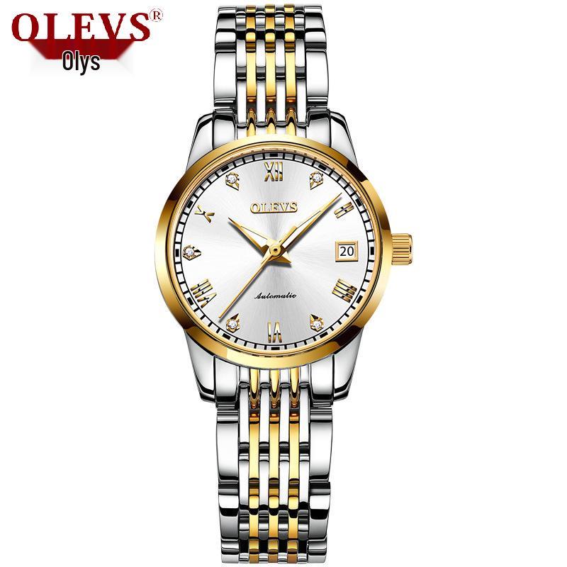 Oulishi Ladies' Automatic Diamond Roman Numeral Watch