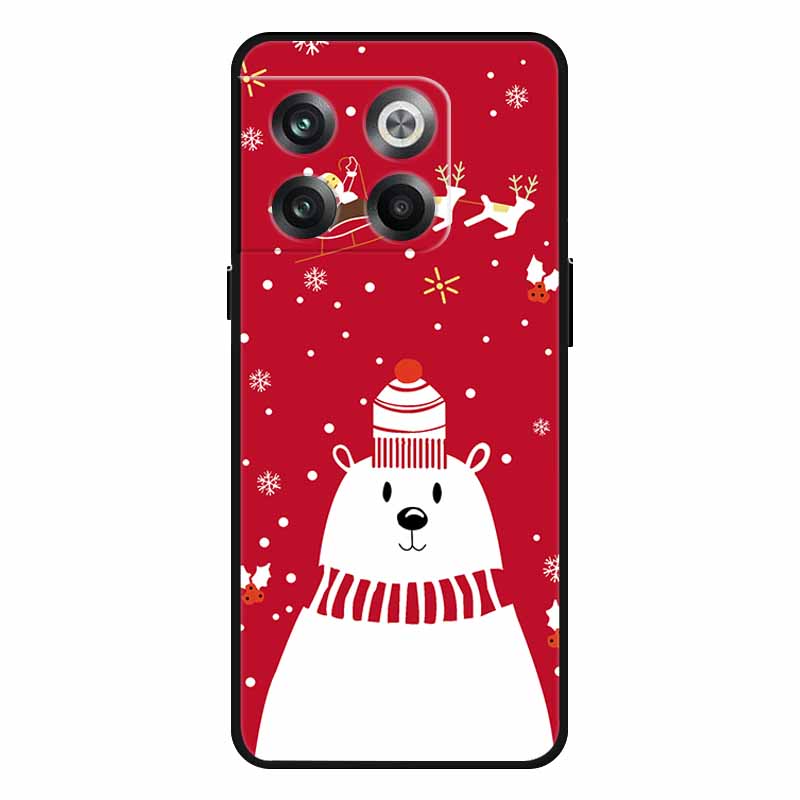 For Oneplus 10T Case 10 Pro Christmas Silicone Soft TPU Cover for Oneplus Nord N20 SE One plus ACE Pro 10T Coque New Year Gift