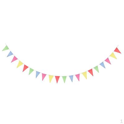 100 Triangle Flag Bunting Banner Hanging Pendent 38m Length for Decor