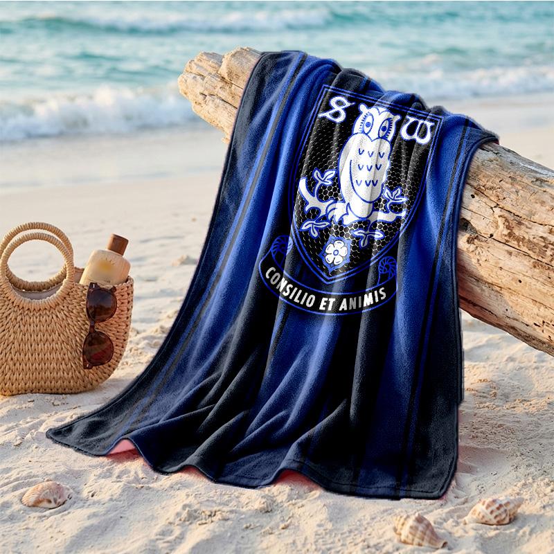 Asciugamano da Spiaggia Tema Sheffield Wednesday Morbido Asciugatura Rapida?Asciugamano Asciutto Per Vacanze Estive Al Mare Nuoto