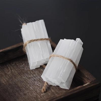 5/10/20pcs Natural Selenite Crystal Sticks, White Quartz Wands for Soul Protection, Elegant Decorative Crystals, Spiritual Gifts