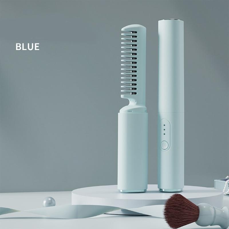 Travel Friendly Anti Scald Hot Comb with Cordless Rechargeable 3 Adjustable Heat Setting Hair Styling Accessories