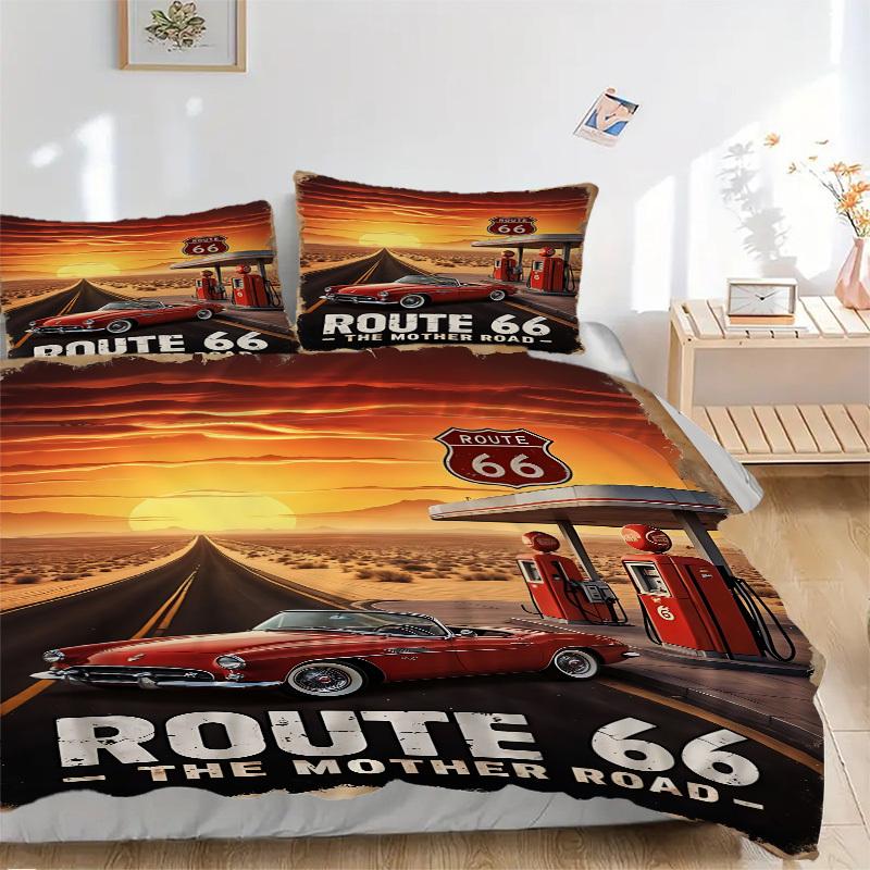 

3 шт. Комплект постельного белья Route 66: Идеально подойдет для спальни или гостевой комнаты.. Мягкий и удобный, без стержня yy251009155 135x200cm