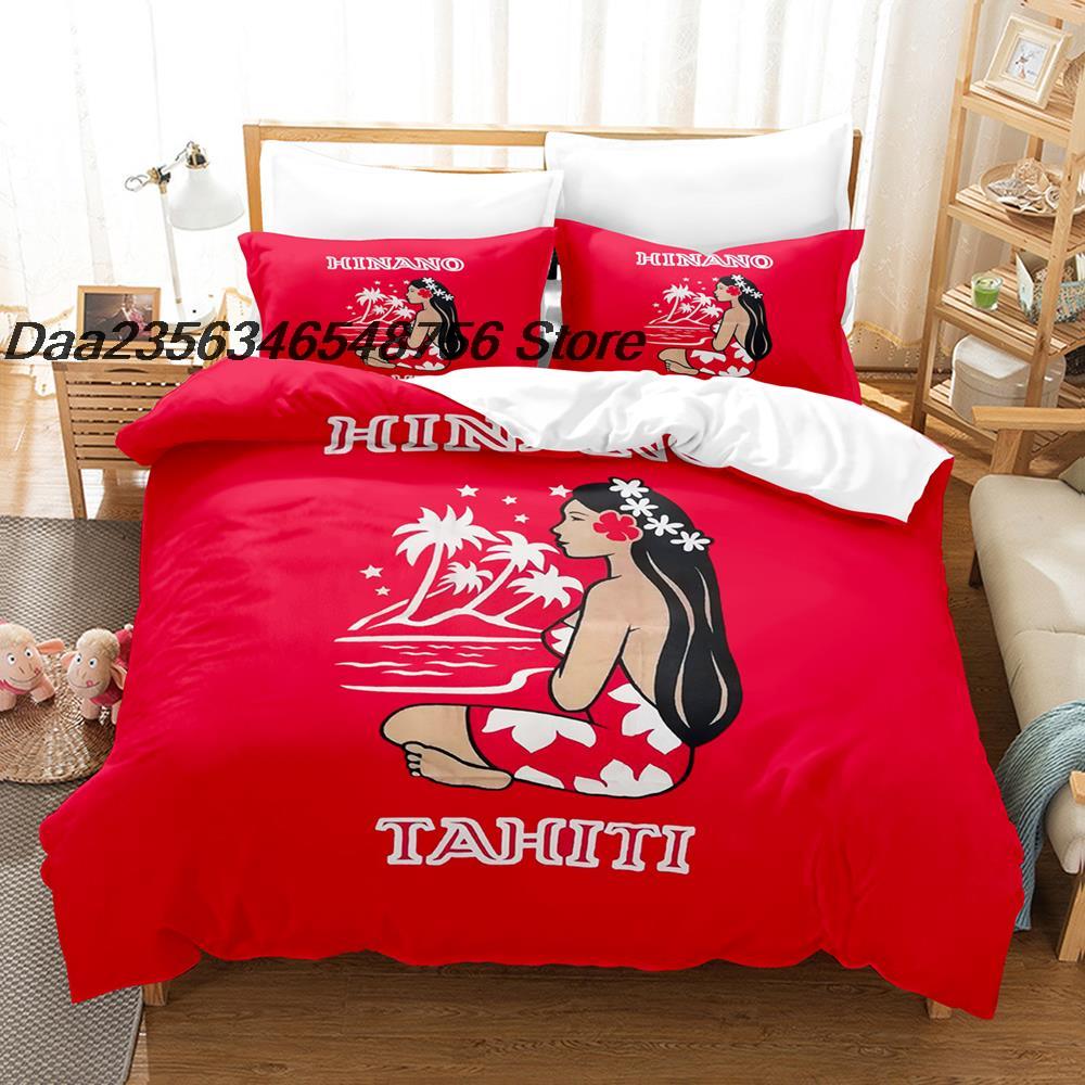 

Hinano Tahiti Logo Beding Set Single Twin Ful Quen King-Sized Dimensionsd Dimensions Bed Linen Set Aldult Kid Bedrom Duvetcover Sets Anime Bed Shet 100*200cm Single