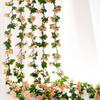 Artificial Rattan Rose Vine for Ceiling & Wall Decor - Wedding & Pipe Covering