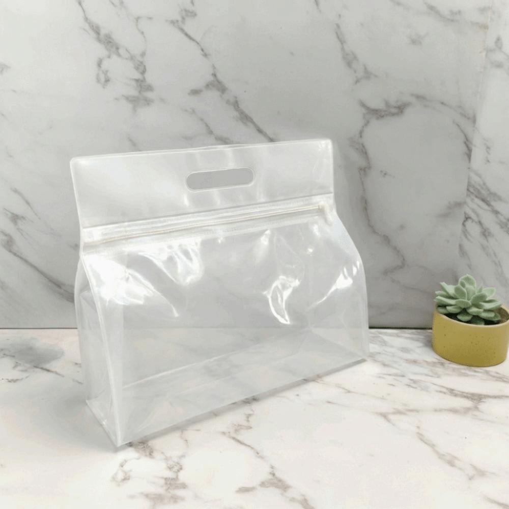 

Wet and Dry Separation Travel Toiletries Bag Thickened Material Large Capacity Water-Sprinkling Festival Bag Zipper белый