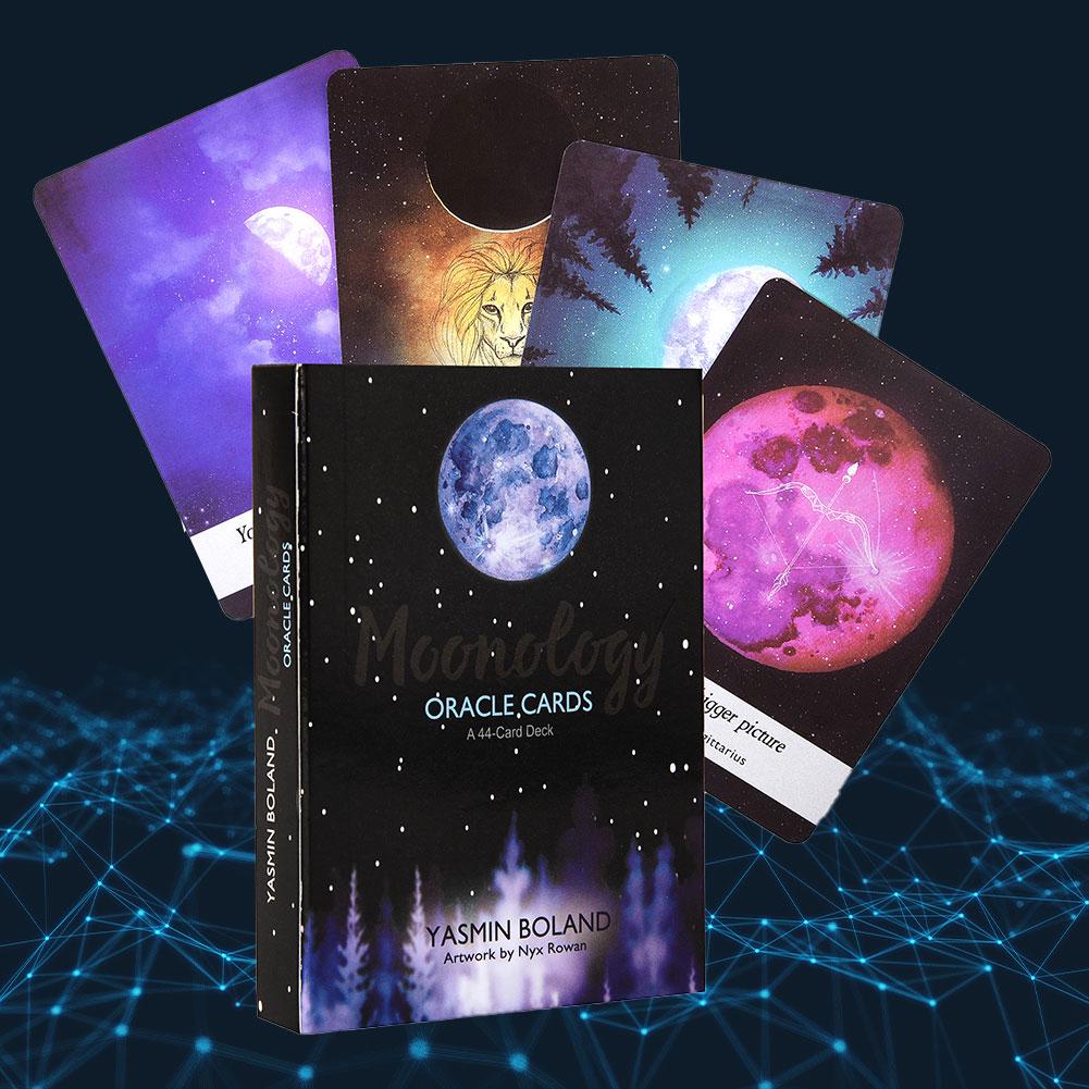 UNTERING Moonology Oracle Cards 44 Cards Deck Full English Oracle Card Divination