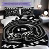 1PC Music, guitar Theme Bedding Quilt Set Quilt Cover Pillowcase Home Decoration Birthday Gift (1 * duvet cover + 2 * pillowcase, without core)