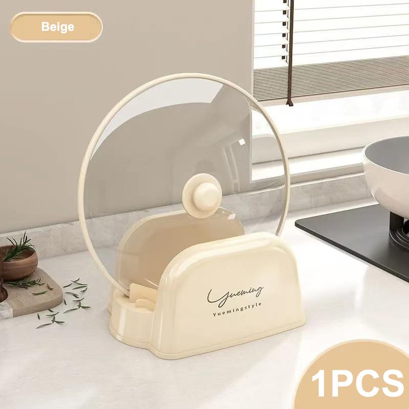 1 Stück Multifunktionales Kunststoff Küchenarbeitsplatten-Aufbewahrungsregal Haushalt Suppenlöffel Topfdeckel Aufbewahrungsregal