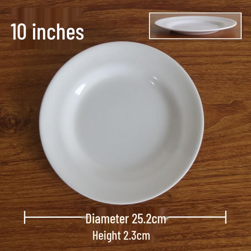 Langxi White Melamine Commercial Buffet Plates