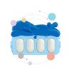 Interactive Educational Mat with Piano and Teethers