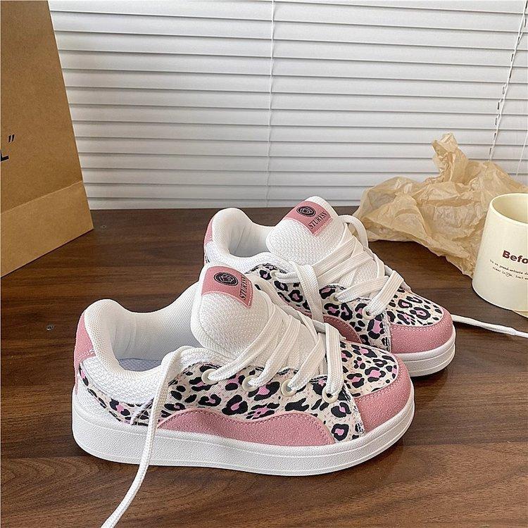 

Милый пудровый студенческий оригинальная цветовая гамма нишевые хлебные туфли женские 2025C весна-осень новые универсальные повседневные спортивные кеды 40