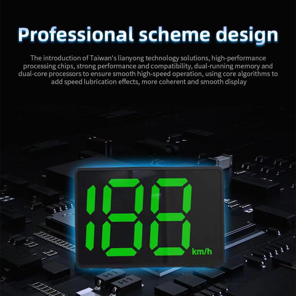 Univerzální digitální GPS tachometr pro auto HUD Head-Up Display Zobrazení rychlosti KM/H MPH Systém alarmu překročení rychlosti